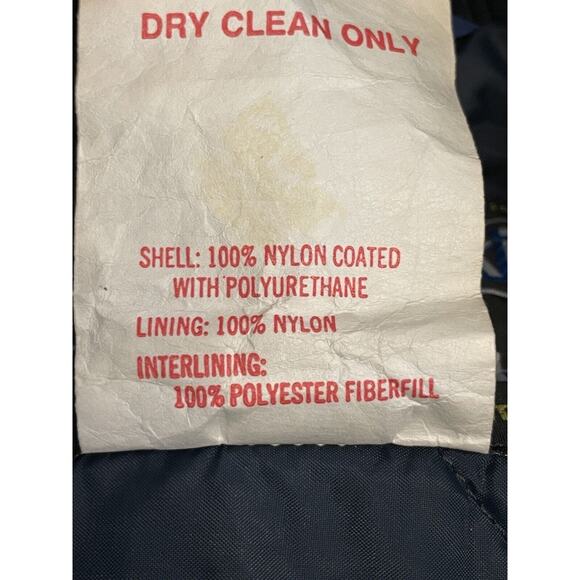 Vintage 80s Kawasaki Motorcycle Jacket Men Size Small Blue Nylon Insulated Retro - Picture 9 of 9